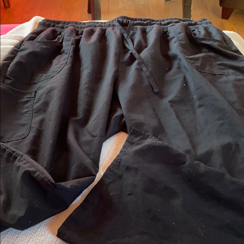 Black scrub pants